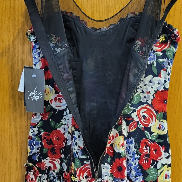 NWT JILL STUART Floral Mesh Dress - Picture 11 of 14